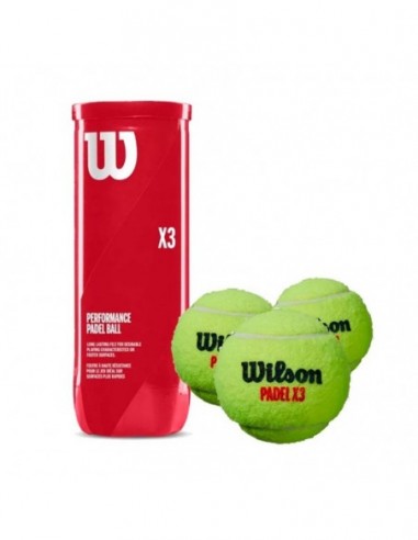 Wilson - Tubo de pelotas x3 de pádel
