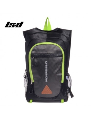 Lsyd-91.24137-mochila Running Pro Trekking-negro/gris/verde-